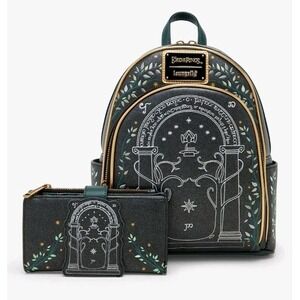 Loungefly The Lord of the Rings Doors of Durin Glow-in-the-Dark Backpack‎ WALLET